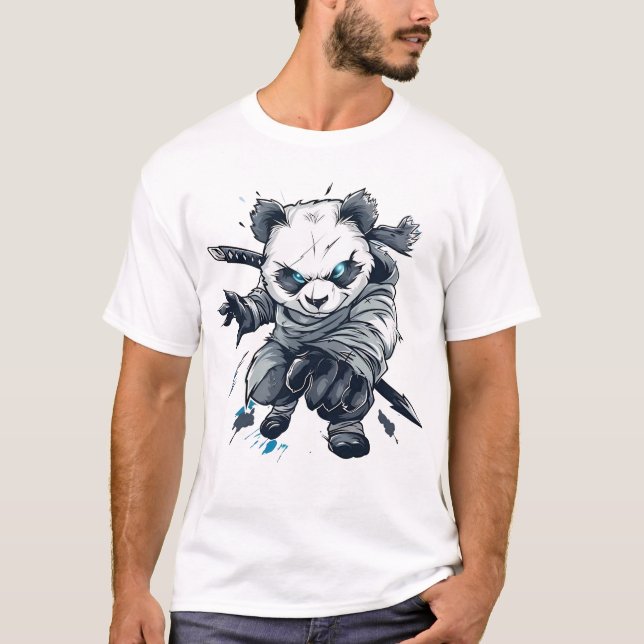 Camiseta Shadow Panda: O Vingador Silencioso (Frente)