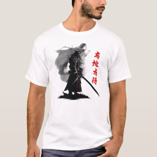 Camiseta Shadow Samurai Warrior R Japonês