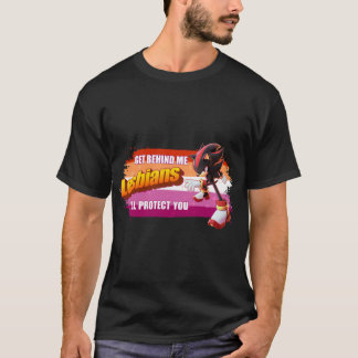 Camiseta Shadow the Hedgehog Get Behind Me Lesbians Ill Pro