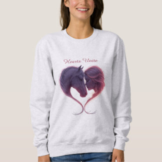 Camiseta Shadowed Horse & Lady Heart Sweatshirt