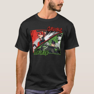 Camiseta Shadybug & Claw Noir Miraculoso Reverso