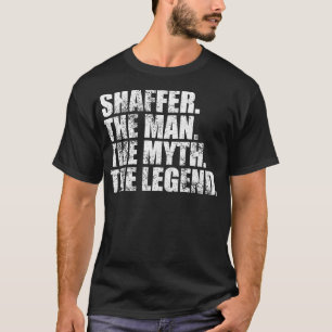 Camiseta ShafferShaffer Nome da família Shaffer sobrenome S
