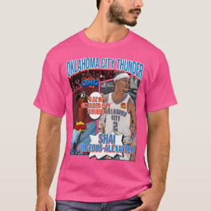 Camiseta Shai Gilgeous-Alexander Basbol Art Thunder 1