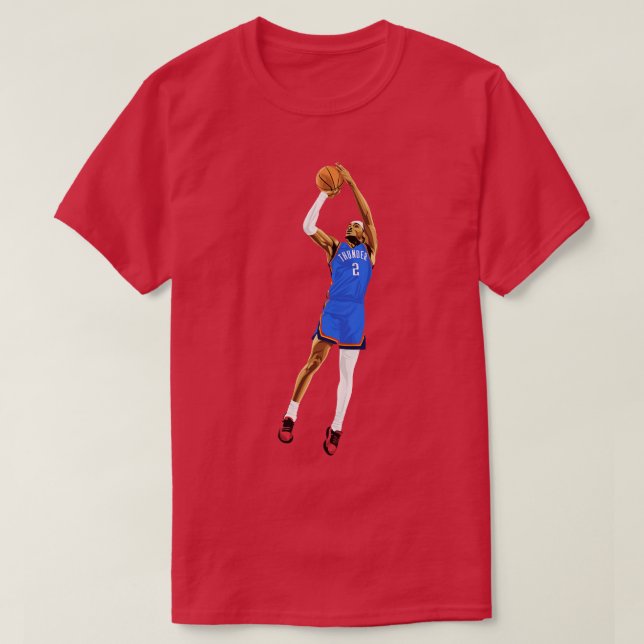 Camiseta Shai GilgeousAlexander OKC (Frente do Design)