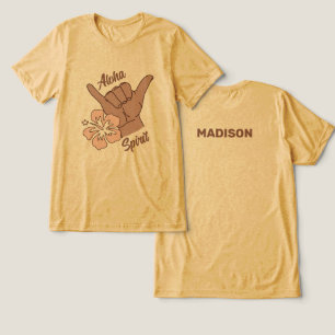 Camiseta Shaka de nome e localização personalizada