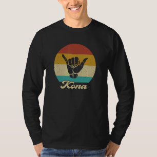 Camiseta Shaka Kona Hawaii Hang Loose Aloha Retro Havaiano