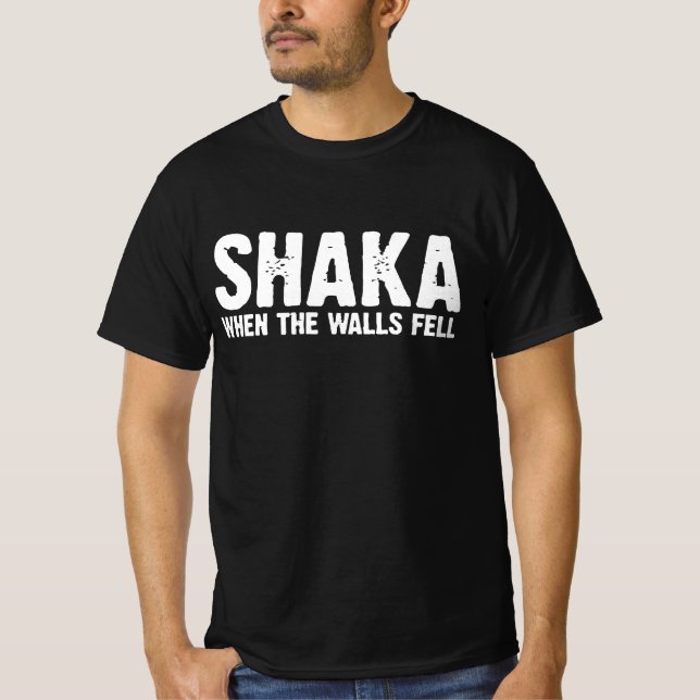 CAMISETA SHAKA QUANDO AS PAREDES CAIRAM (Frente)