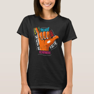 Camiseta Shaka - Sinal de Paz - Coragem Laranja - Dia da Un