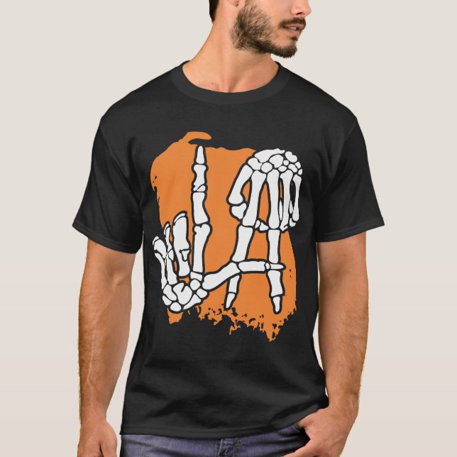 Camiseta Shaka Skull Sinal | Skeleton Rock (Frente)