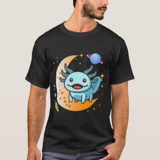 Camiseta Shake Carton Anime Japonês Kawaii Axolotl
