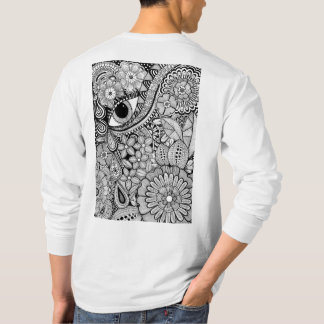 Camiseta Shake It Out – Black and White Hand-Drawn Art