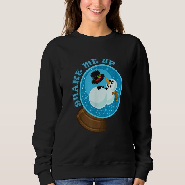 Camiseta Shake Me Up Snowman Snow globe (Frente)