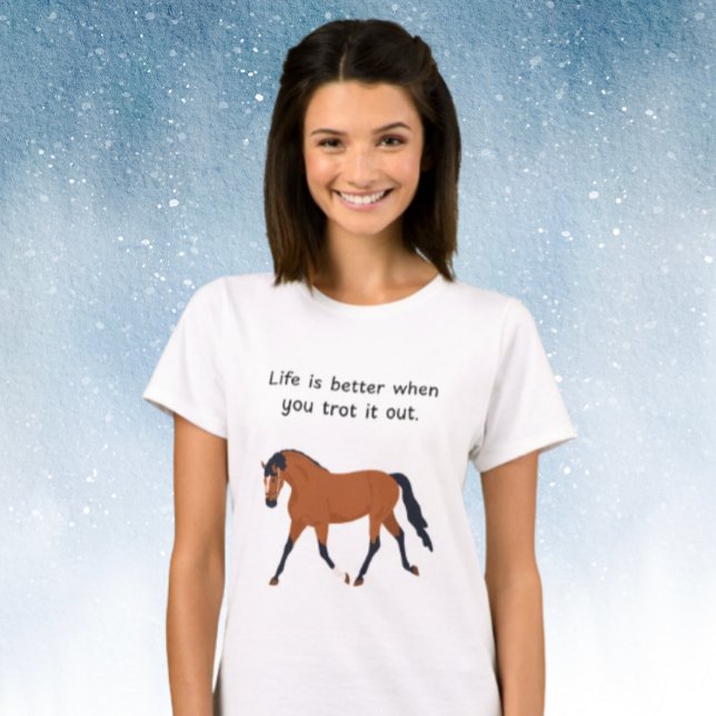 Camiseta Shake off stress your with horses (Criador carregado)