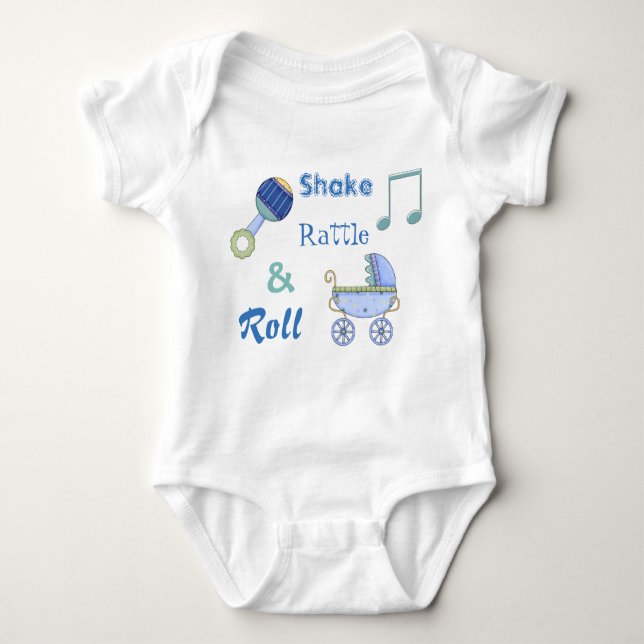 Camiseta Shake Rattle and Roll Baby Boy's Bonitinho (Frente)