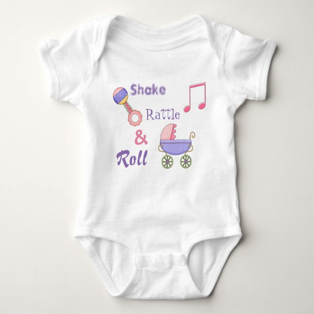 Camiseta Shake Rattle and Roll Baby Girl's Bonitão (Frente)