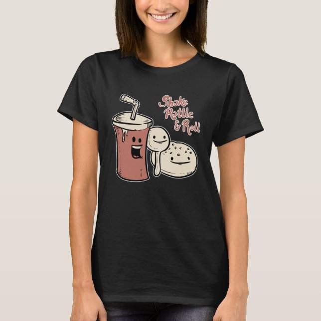 Camiseta Shake Rattle And Roll Foodie (Frente)