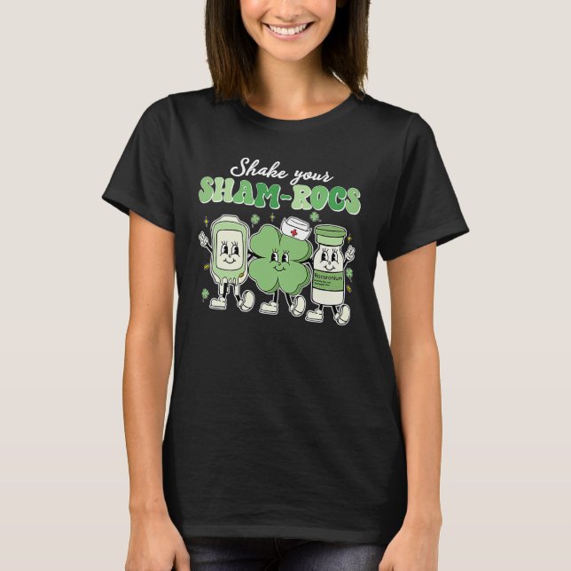 Camiseta Shake Your Shamrocks Sham rocs St Patrick's Day Nu (Frente)