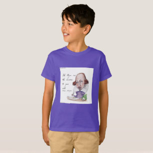 Camiseta Shakespeare Caricature & Tempest Quote Boys