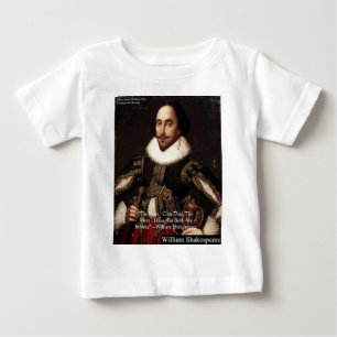 Camiseta Shakespeare "Dê Infinitamente" Presentes de Citaçã
