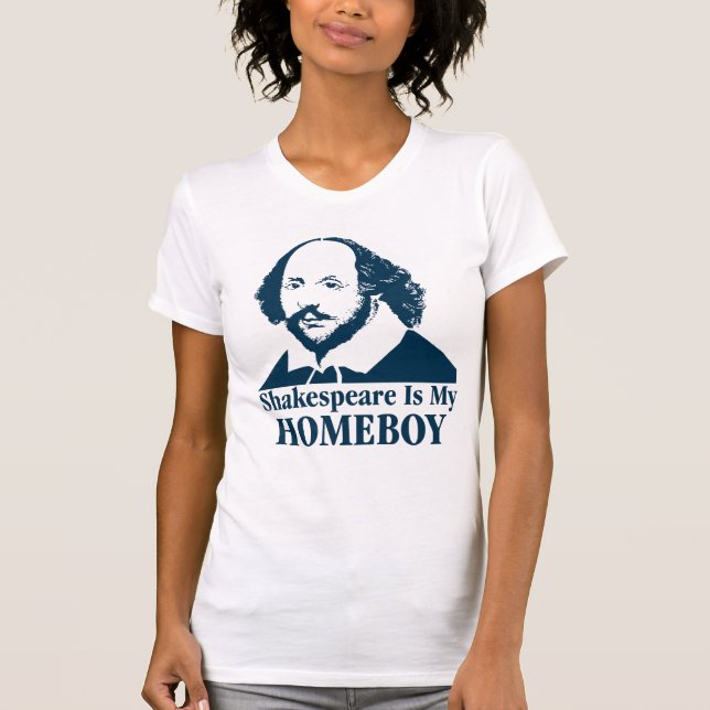 Camiseta Shakespeare é meu ficar em casa (Frente)