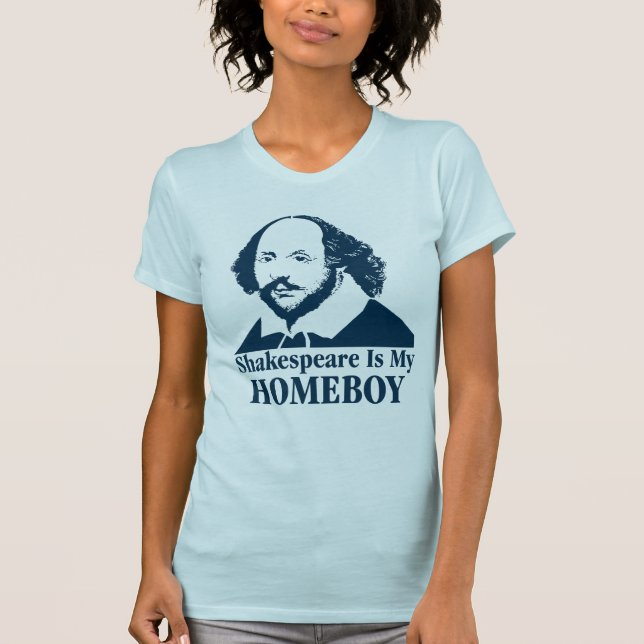 Camiseta Shakespeare é meu ficar em casa (Frente)