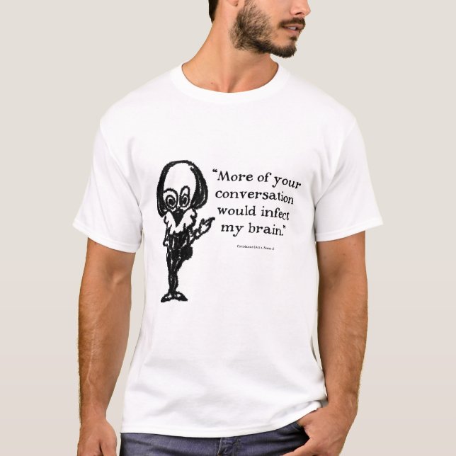Camiseta Shakespeare Insultos Coriolinus (Frente)