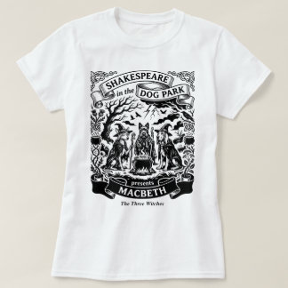 Camiseta Shakespeare no Parque dos Cães Macbeth Três Bruxas