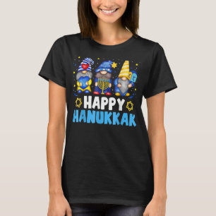 Camiseta Shalom Gnome Happy Hanukkah Chanukkah Juewish Drei