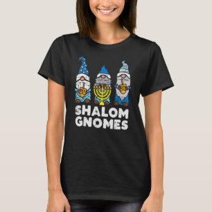 Camiseta Shalom Gnomos Feliz Chanukah Hanukkah Gnomo Judeu