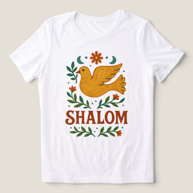 Camiseta Shalom Pombo Paz Terra                            (Design frontal)