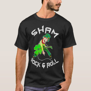 Camiseta Sham Rock And Roll Shamrock Guitar Rua