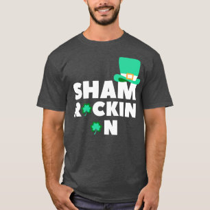 Camiseta Sham Rockin Sobre O Dia de São Patrício Engraçado