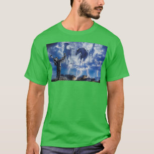 Camiseta Shaman Americano Chamando Trovão