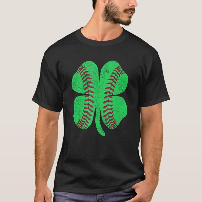 Camiseta Shamrock Baseball Saint Paddy's ST PATRICKS DAY Ki (Frente)