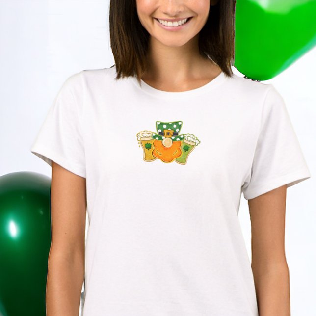 Camiseta Shamrock Beers Leprechaun Dia de São Patrício Part (Criador carregado)