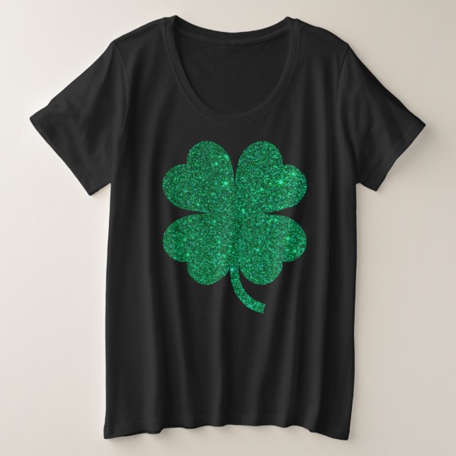 Camiseta Shamrock brilhante (Frente do Design)
