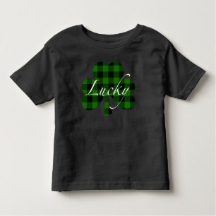 Camiseta Shamrock clássico verde xadrez preta
