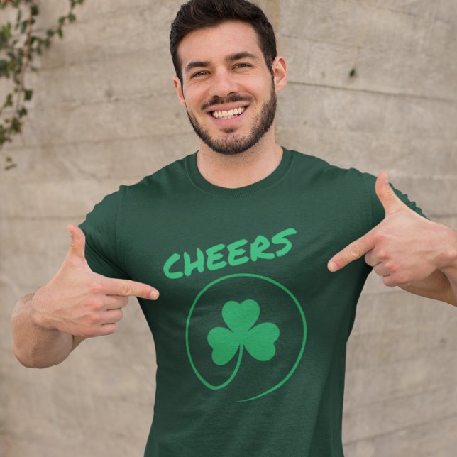 Camiseta Shamrock Clover Irish Ireland Cheers Rua de Patric (Criador carregado)
