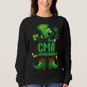 Camiseta Shamrock Cma Nurse Leprechaun Funny St Patricks Da