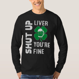 Camiseta Shamrock Dark Beer Bebendo Saint Patricks Cala-te