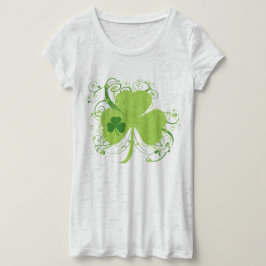 Camiseta Shamrock de Dia de São Patrício rico