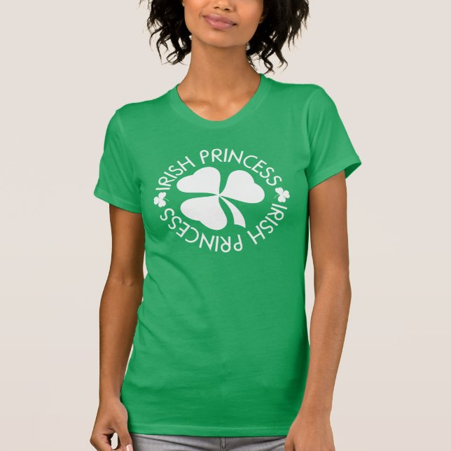 Camiseta Shamrock, Dia de São Patrício irlandês (Frente)
