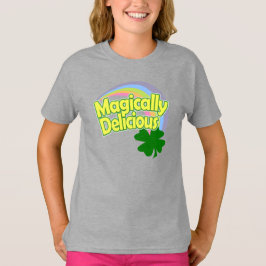 Camiseta Shamrock do Arco-Íris Magicamente Delicioso