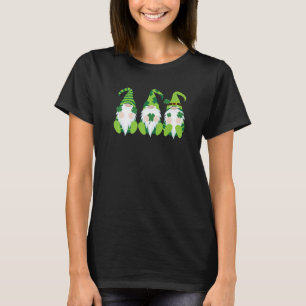 Camiseta Shamrock do Gnomo Dia de São Patrício Irlandês