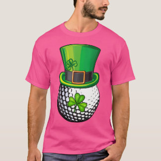 Camiseta Shamrock Golf Dia de São Patrício Boy Ball Leprech