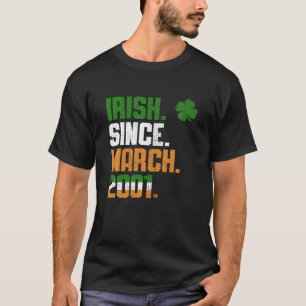 Camiseta Shamrock Irish Desde Março De 2001 Legend St Patr