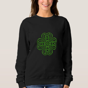 Camiseta Shamrock Irlandês - Knotwork Céltico Verde