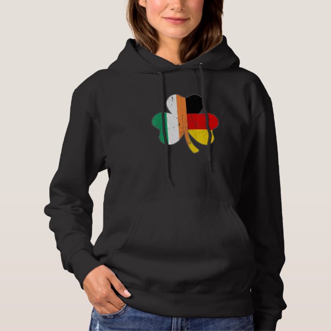 Camiseta Shamrock leaf irish german flag for St Patricks da (Frente)