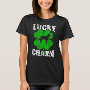 Camiseta Shamrock Leaf Lucky Charm Blue Heeler Rua de Cacho