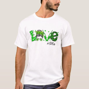 Camiseta Shamrock Love ER Life Nurse Dia de São Patrício 
